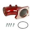 Turbo Intercooler Pipe & Intake Elbow For 03-07 Ford F250 6.0L Powerstroke Red Black