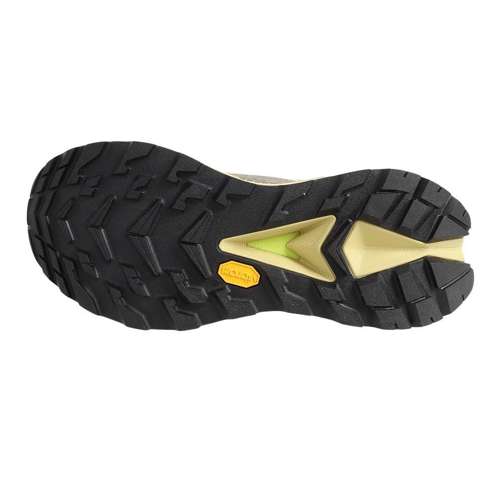 HOKA Skyline Float X Hiking Shoes Gray and Yellow and Low-Cut (1141610-OHCRT) (Gray Yellow/Size 25.5/Men's)