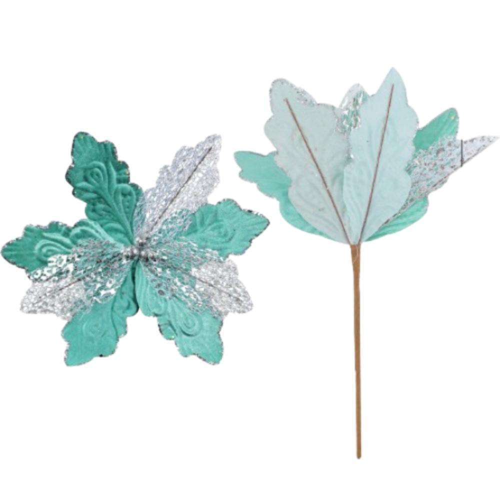 2pcs Sequins Christmas Glitter Flower Christmas Tree Decorations  Home New Year Decor Gifts