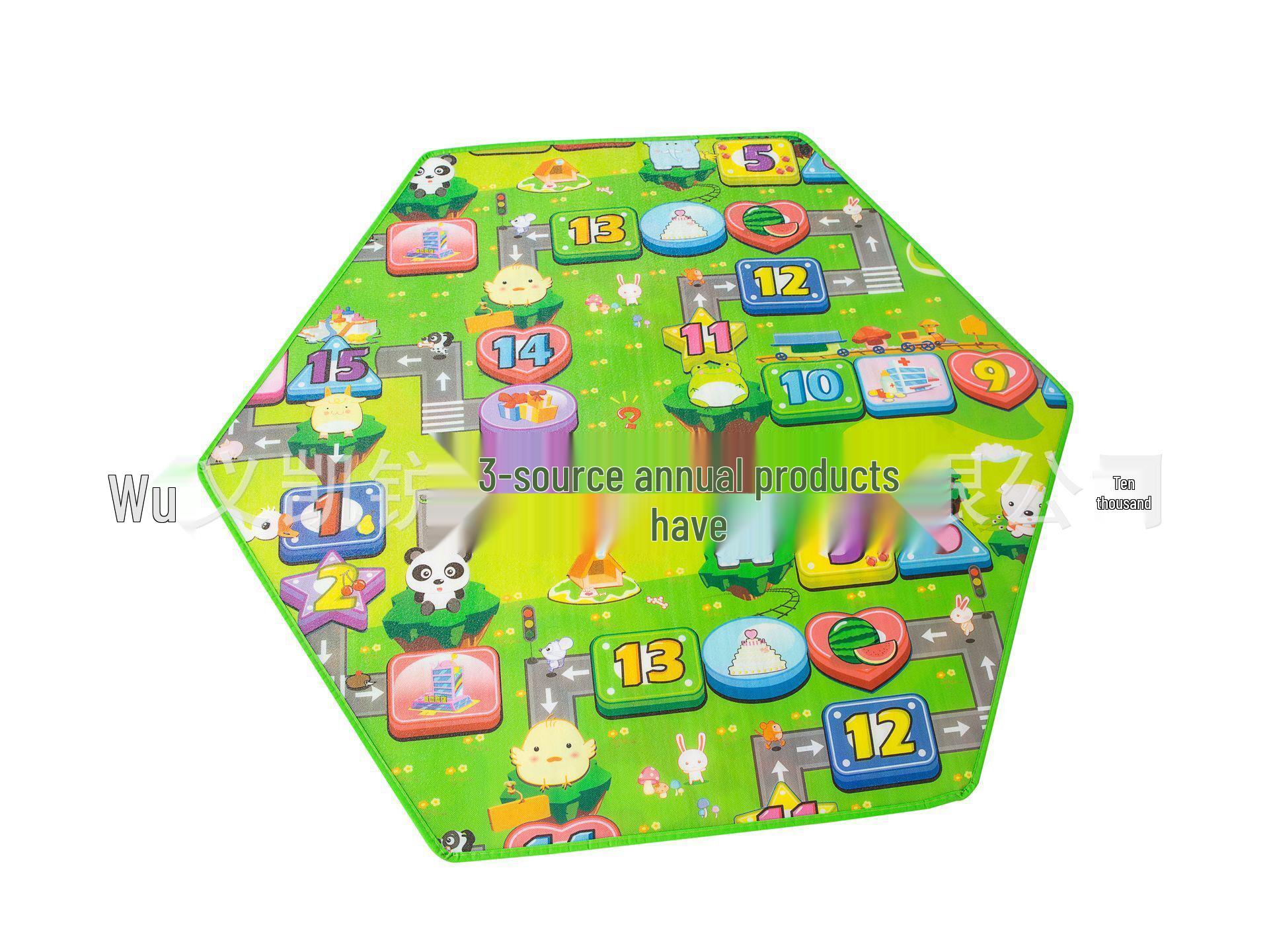 

Детский шестиугольный коврик для ползания «Принцесса» - Коралловый флис и Ледяной шелк