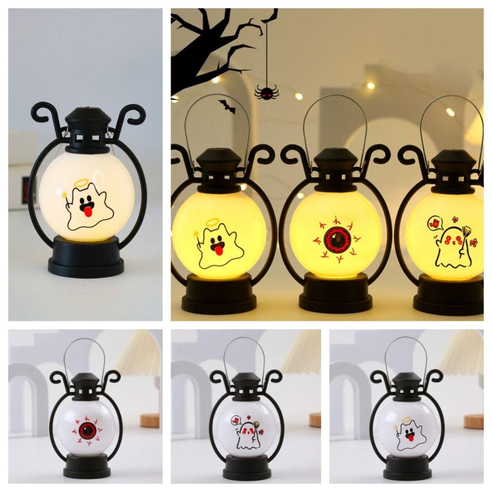 

Night Light Pumpkin Lantern Props Halloween Wind Lantern Handicraft Electronic Candle Light