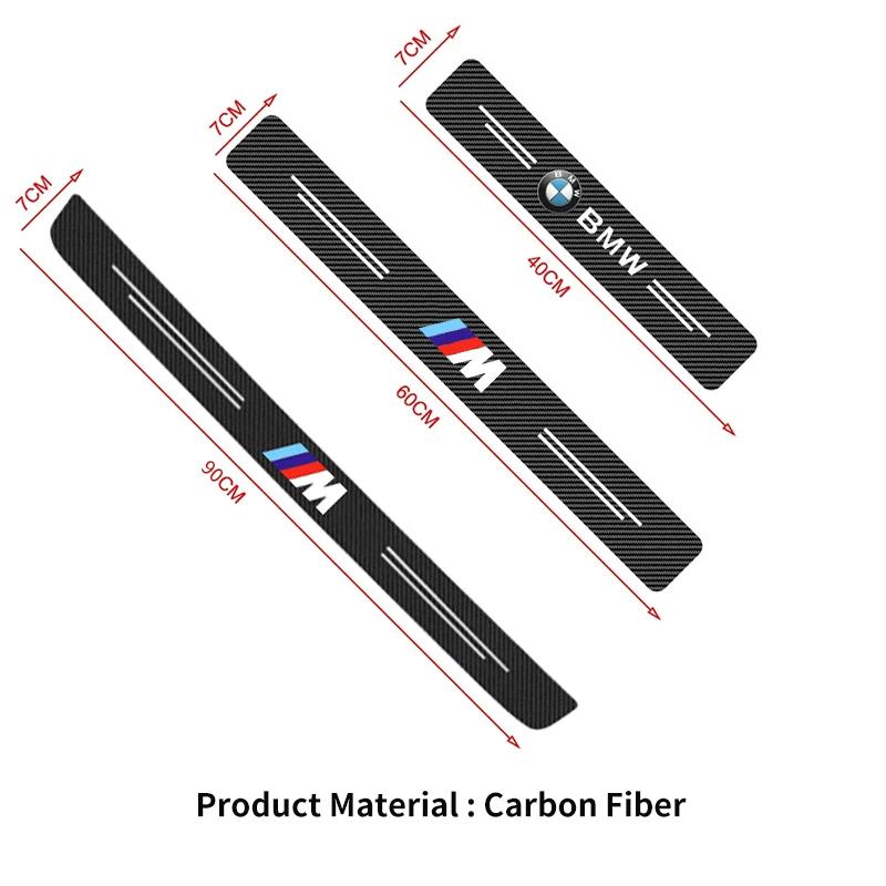 Car Sticker 2025 Hot Carbon Fiber Car Door Sill Protector Stickers For BMW M E46 E90 E60 F30 E39 F10 F20 E87 E36 F20 F30 1 2 3 5