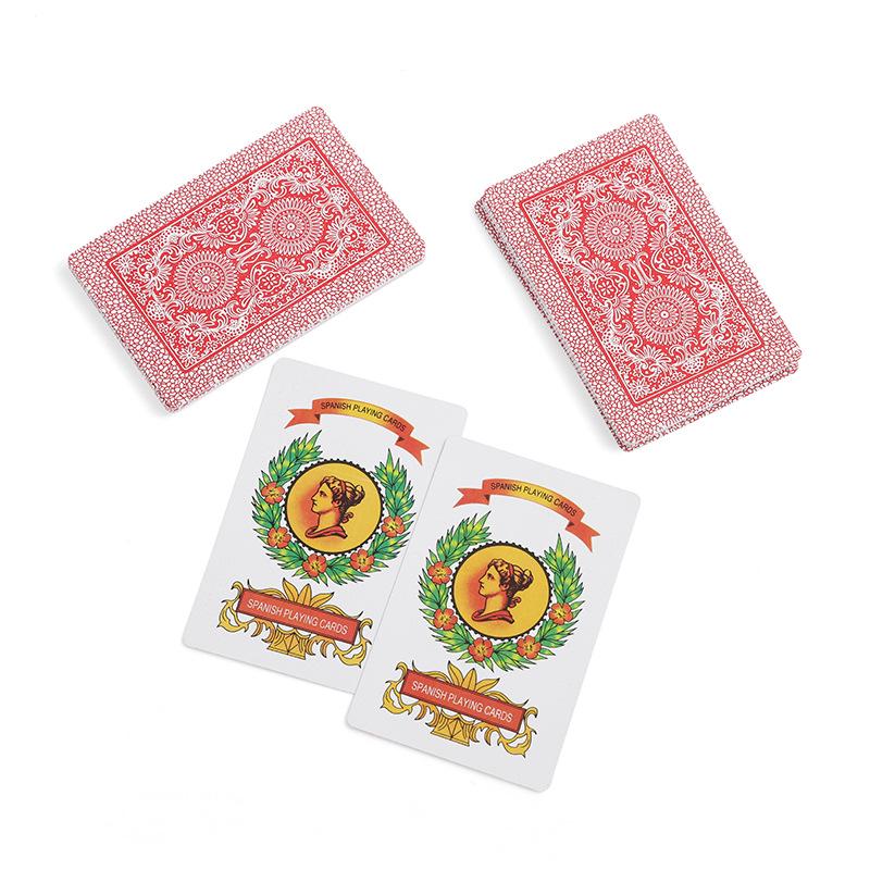 QAIPES Spanish PVC Premium Plastic Playing Cards: 32 Decks, 50 Cards Each, for Adult Poker