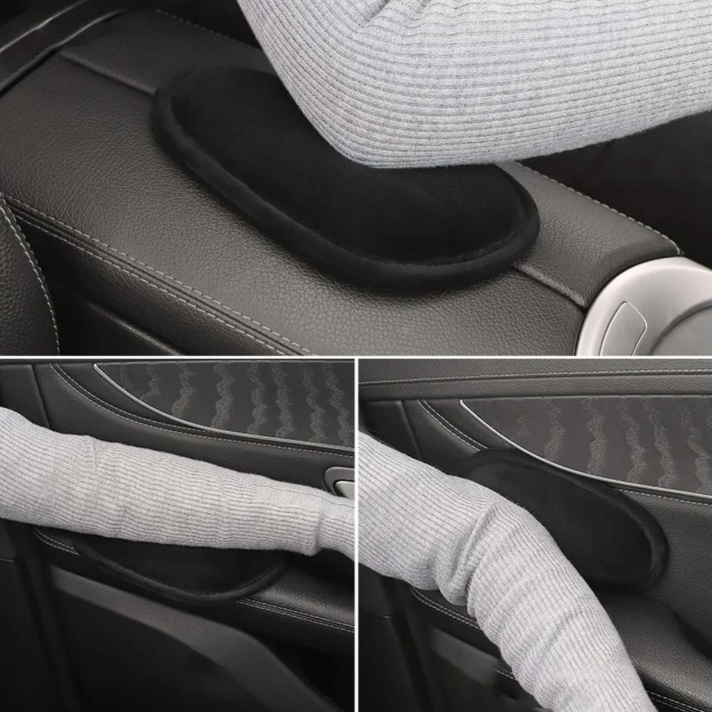 Polštář pod kolena do auta Měkká podložka pod kolena pro interiér auta Polštář Pohodlný plyšový Univerzální podpora lokte a stehen Auto příslušenství