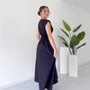 2025 European-American Women's V-Neck Zip Cardigan Slim Dress