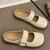 Women's summer outdoor closed-toe semi-slip-on sandals|slip-on thick-soled casual mules