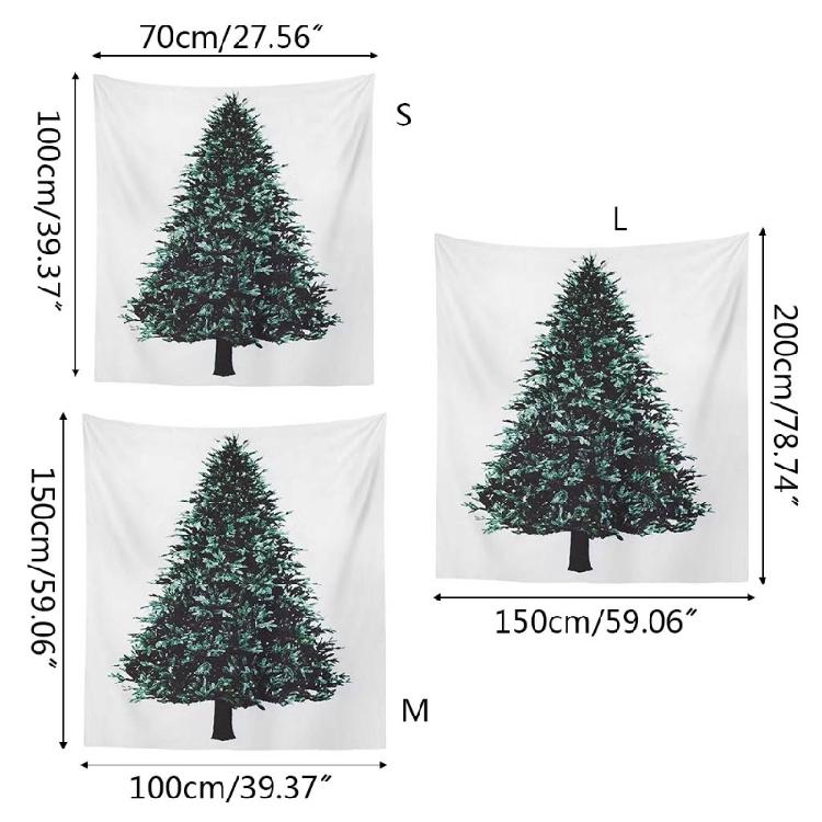 Christmas Tree Tapestry Birthday Wedding Party Dining Room Decor Supplies