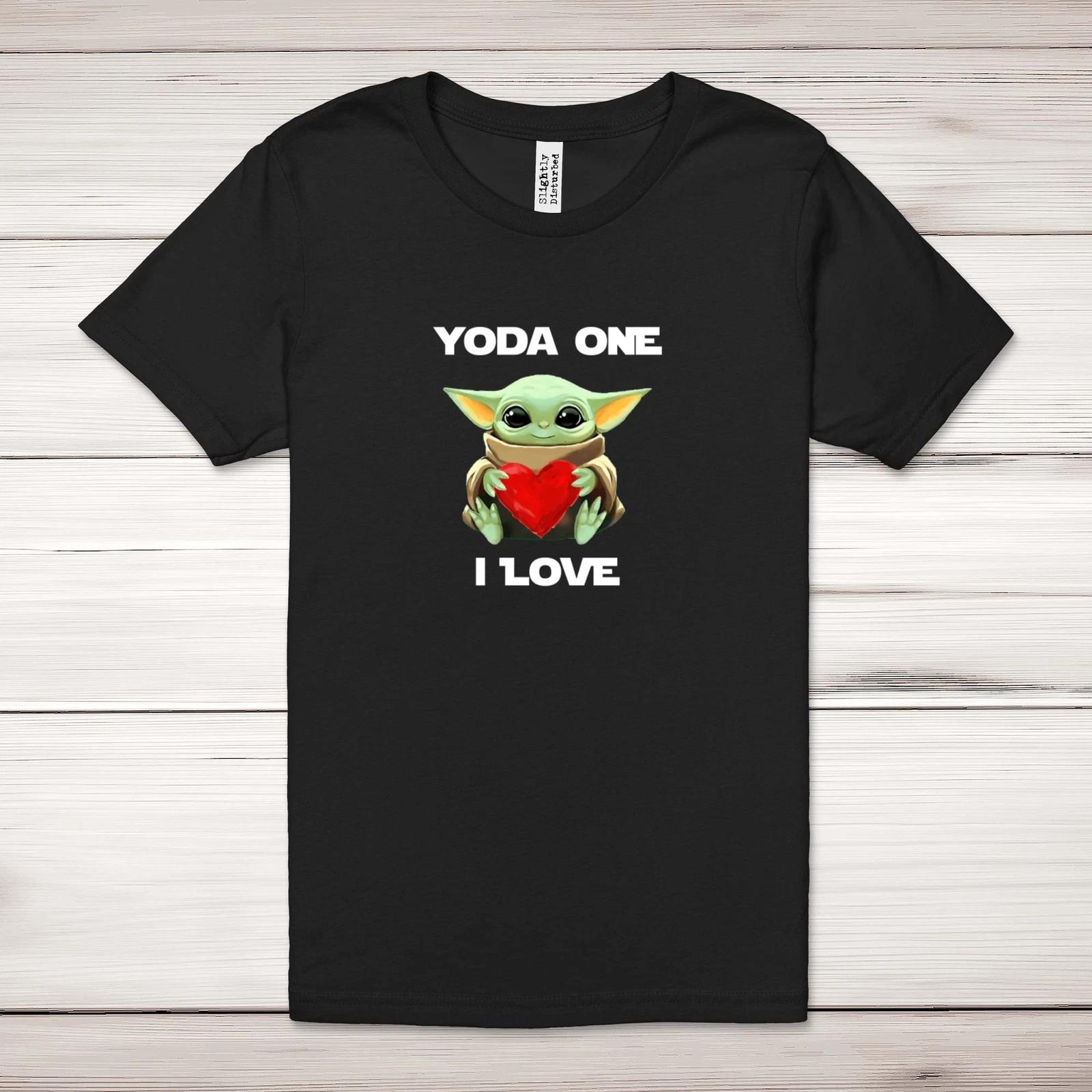 Yoda One I Love Adult T-Shirt 2XL