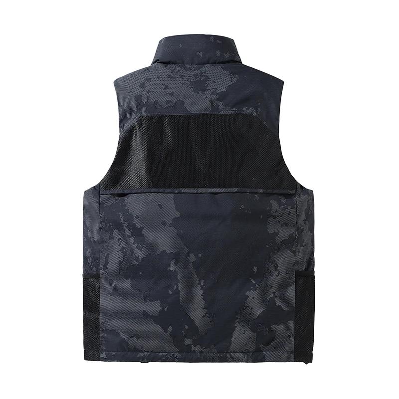 Autumn Winter Men Thick Vest Men Multiple Pockets Cargo Vests Men Sleeveless Jacket Male Fashion Casual Camo Waistcoats