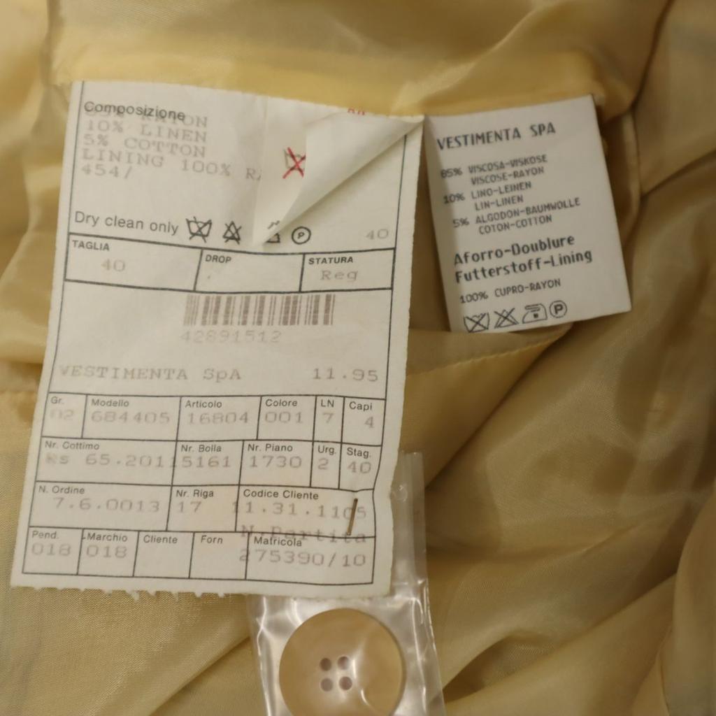 GIORGIO ARMANI made in Italy Check Pattern No color jacket 40 Yellow Women Used