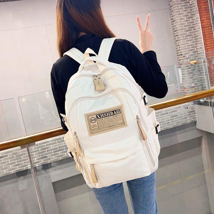 Schoolbag wholesale college students Oxford cloth computer backpack high value simple versatile schoolbag anti-splashing backpack women
