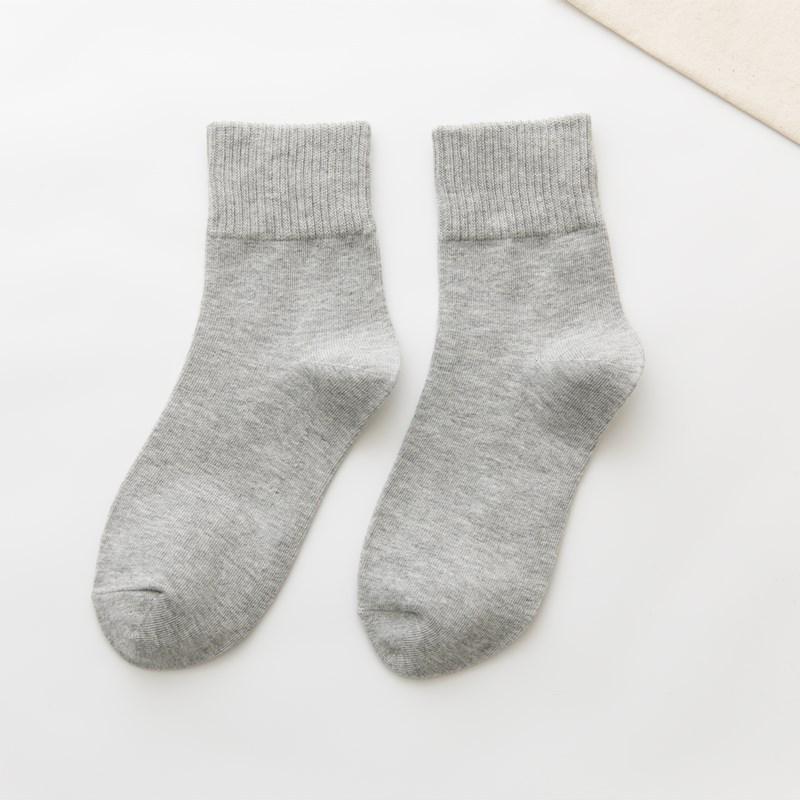 Spring/Summer Women's Mid-Calf Cotton Socks - Trendy Japanese/Korean Style, Candy Colors, Thick, Versatile