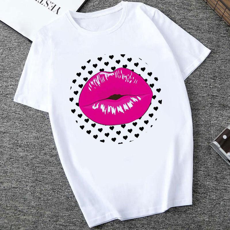 Dámské tričko s potiskem a krátkým rukávem, dámské oblečení