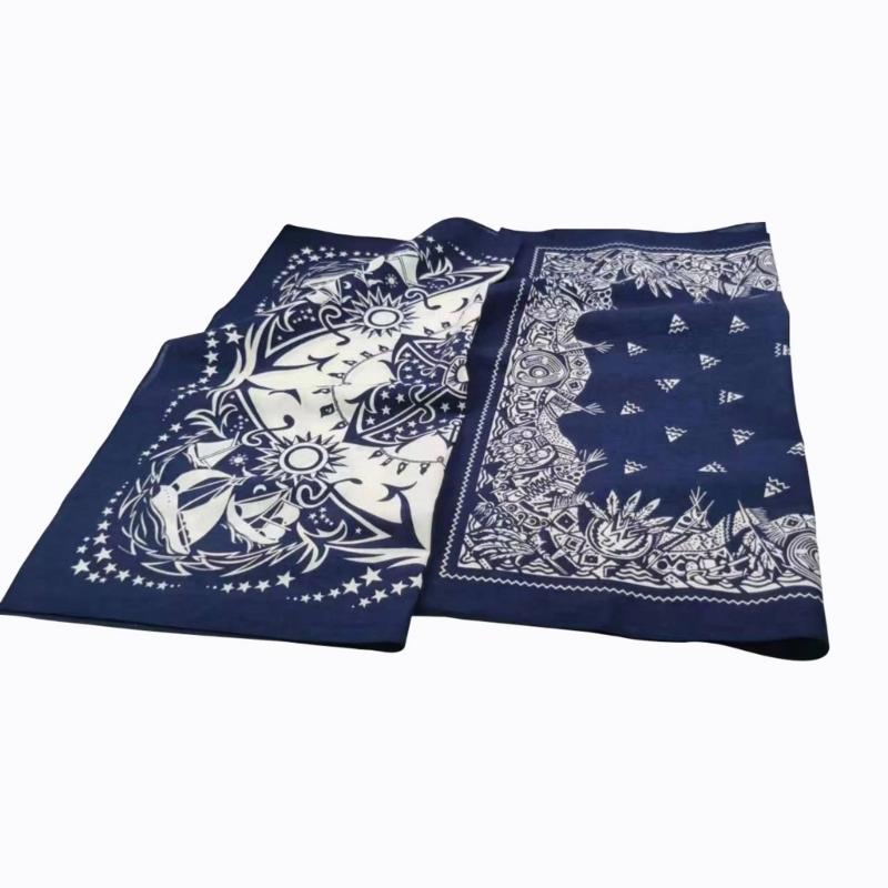 Hiphop Paisleys Bandanas Handkerchief Colourful Men Women Print Handkerchief for Head and Neck Wear
