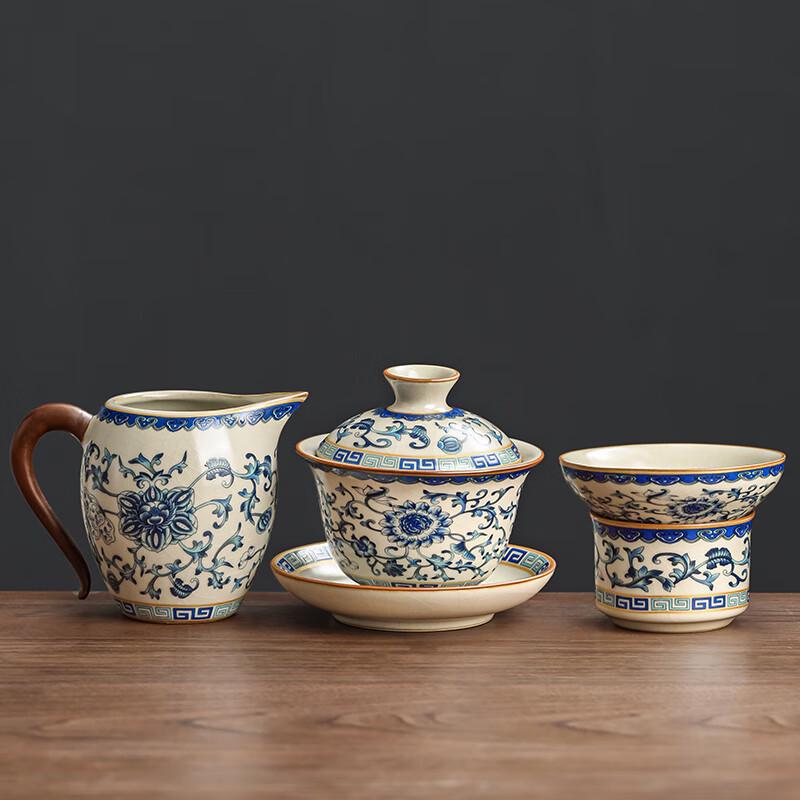 Ru Kiln Ceramic Gaiwan Tea Bowls & Sets