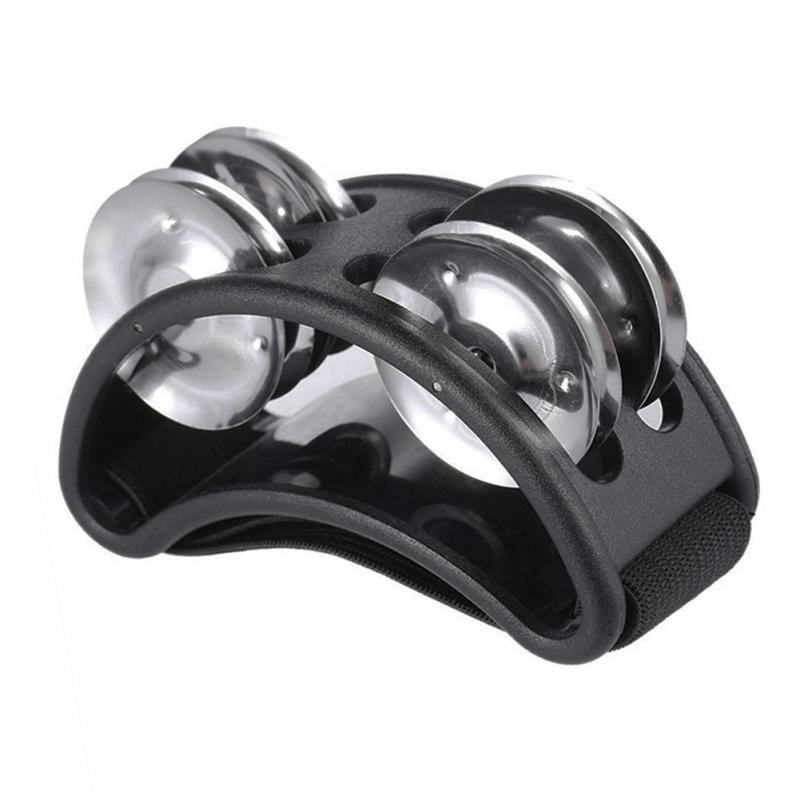 Fußschelle mit Edelstahl-Schellen Glocke Perkussion Musikinstrument Begleitung