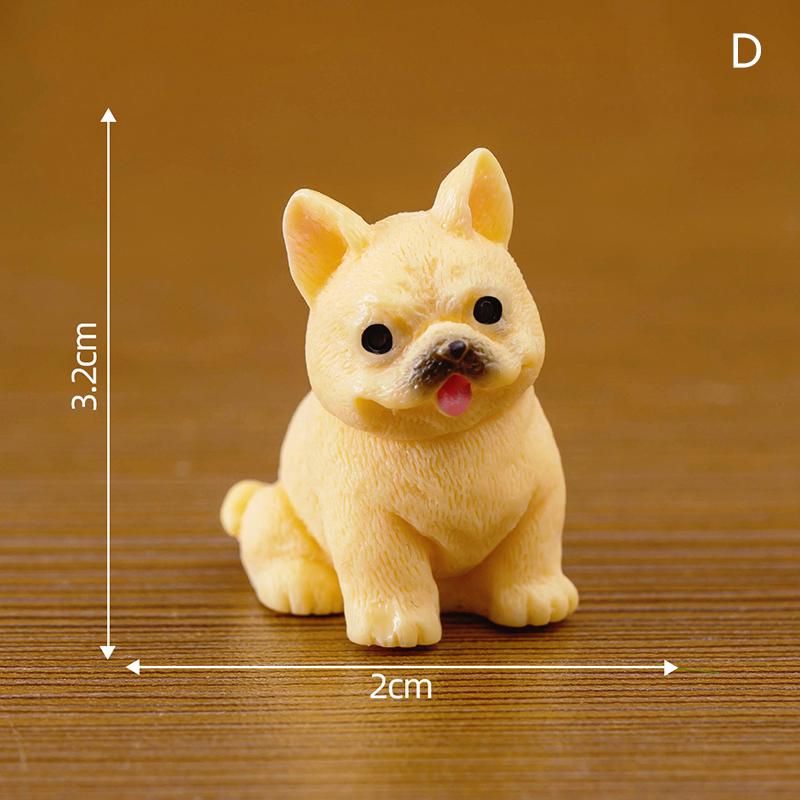 

Мини-статуэтка собаки из смолы, модель микро-пейзажа, украшение для автомобиля, дома, настольные украшения