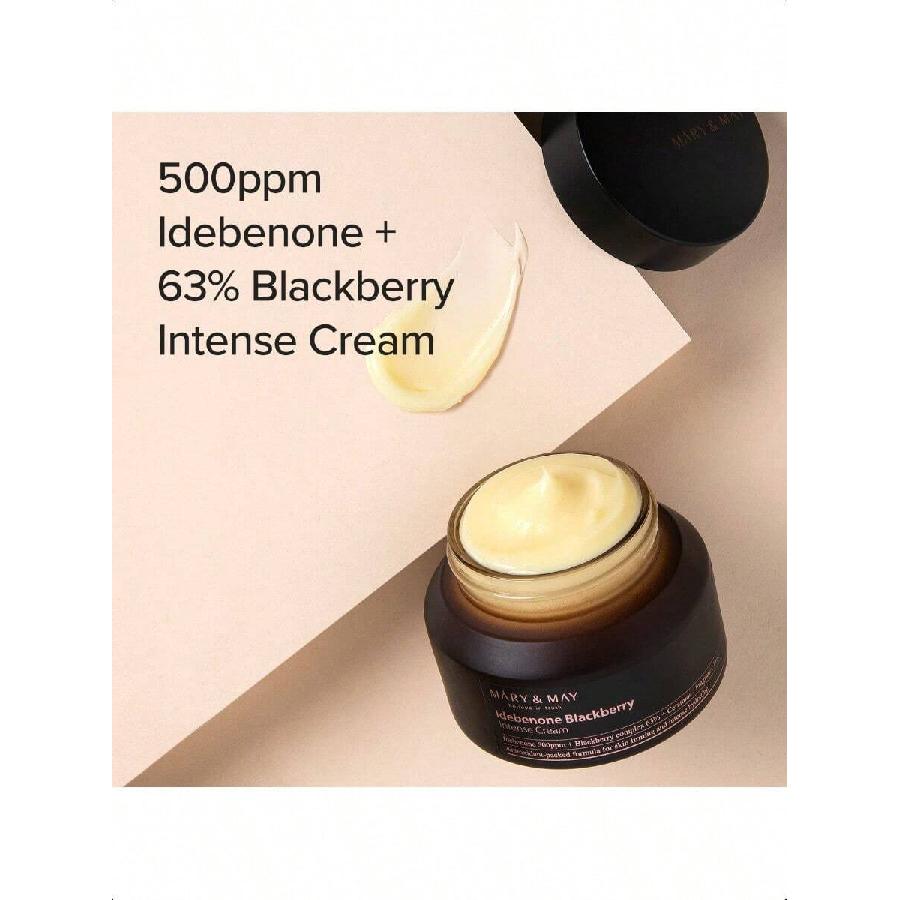 Mary&May Idebenone Blackberry Intensive Care Cream 70g , Moisturizing, Skin Barrier Strengthening, Hydrating & Elasticity | EWG Green