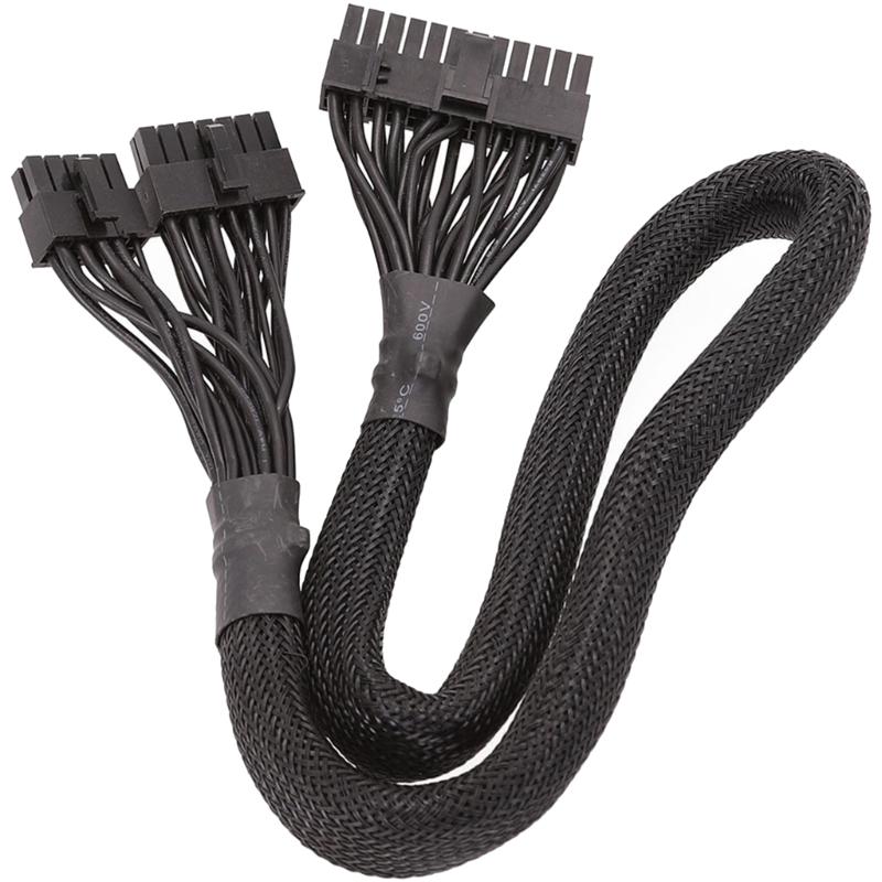 

14+10Pin to 24Pin PC PSUMotherboard Cable Compatible for AX1500I AX1200I AX860I AX760I Computer Easy Installation 1