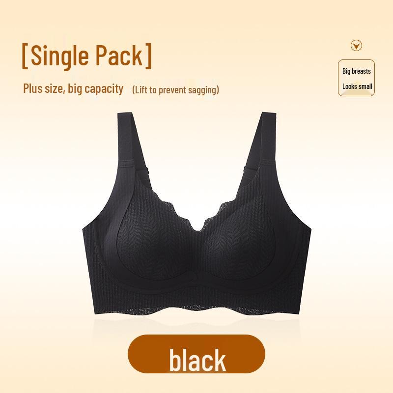 Nahtloser Übergrößen-BH ohne Bügel mit Anti-Hänge-Effekt für Damen