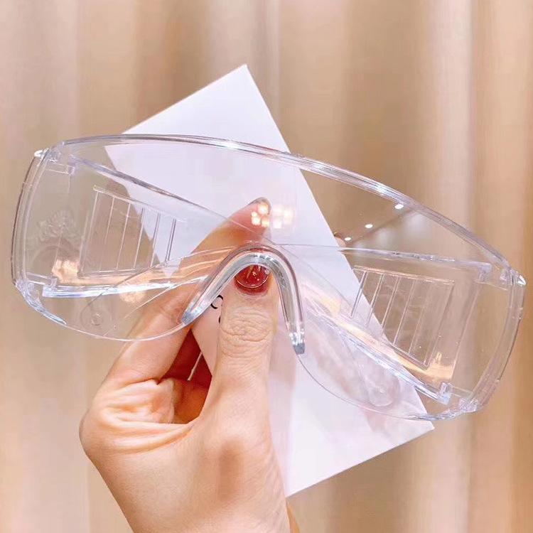 Large frame transparent goggles Personalized Internet celebrity glasses frame, Songkran goggles riding concave flat glasses
