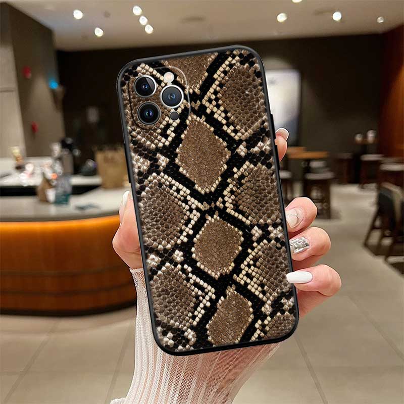 UP46 Slangenhuid DIY Tekening Nieuwe High-End Schelp Telefoonhoesje voor Xiaomi Poco F8 M4 M5 M6 M7 X3 X6 X7 Pro GT NFC Ultra