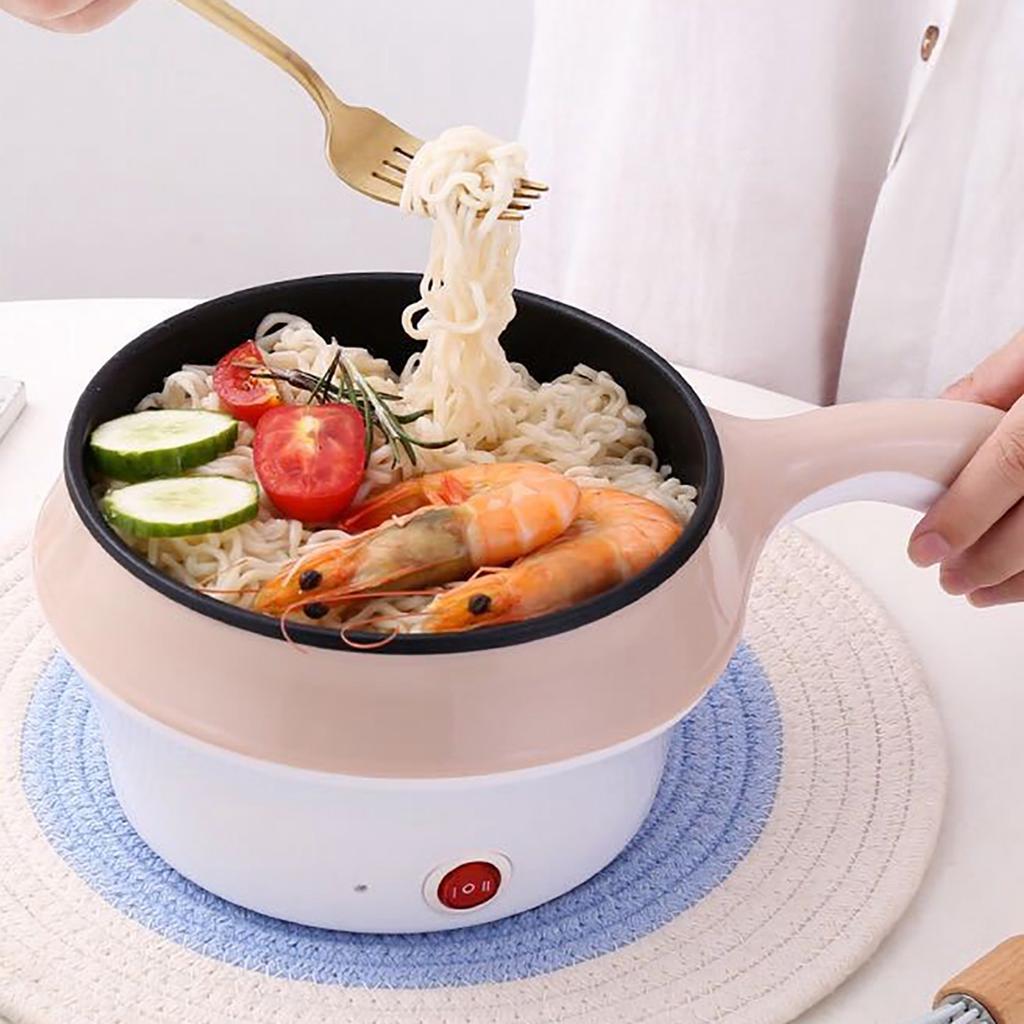 Electric Cooker Multifunctional Two Speed Portable Mini Electric Frying Pan Wok Rice Cooker for