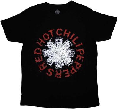 Men's Red Hot Chili Peppers Scribble Asterisk T-Shirt Black