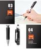 Deli 33388 0.5mm Gel Pen - Press-Type Bullet Tip for Business & Office Signatures