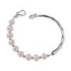 Retro Irregular Metal Pearl Bracelet - Women's Fashionable, Versatile Bangle