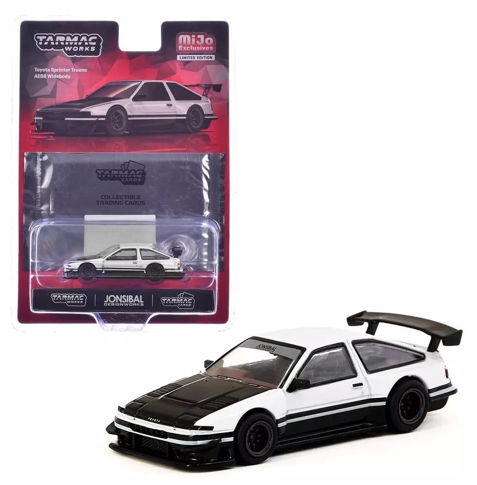 

Tarmac Works Toyota Sprinter Trueno AE86 Широкий кузов от Jon Sibal В комплекте коллекционная карточка Tarmac Works Sprinter Trueno MiJo Limited 1/64 [Товар] белый
