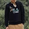 New FILA Sweatshirt Men's Jet Black F11M248206FBK