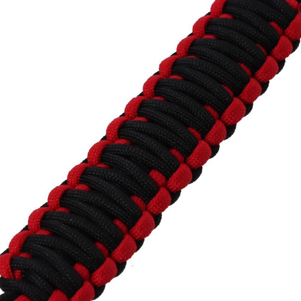 2pcs Red and Black Heavy Duty Door Check Straps, Paracord Door Straps, Door Limit