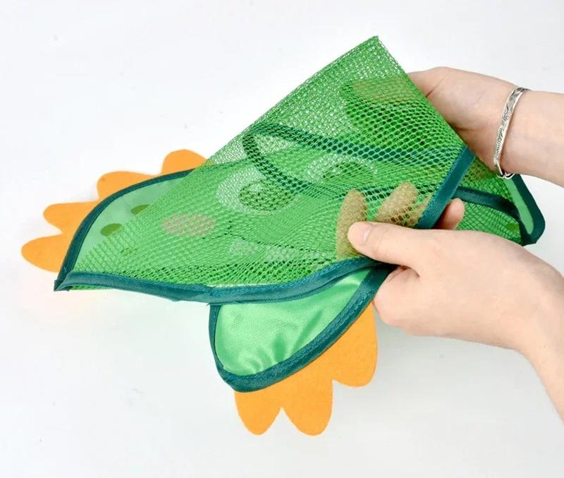 Organizer Kids Tidy Storage Suction Bathroom Bathtub Toys Hanging Bag Dinosaur Animal Baby Bath Toys Basket Mesh Bag Water Toys
