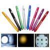 Portable Medical Led Penlight With Pupil Gauge Ruler With Battery Mini Flashlight White+Yellow Light For Doctor Nurse Diagnosis