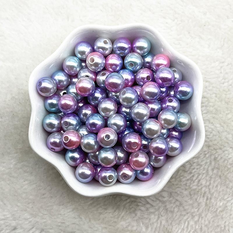 NEW 4/6/8/10mm Round Acrylic Pearl Beads Loose Spacer Beads for Jewelry Making DIY Necklace Bracelet Accessories