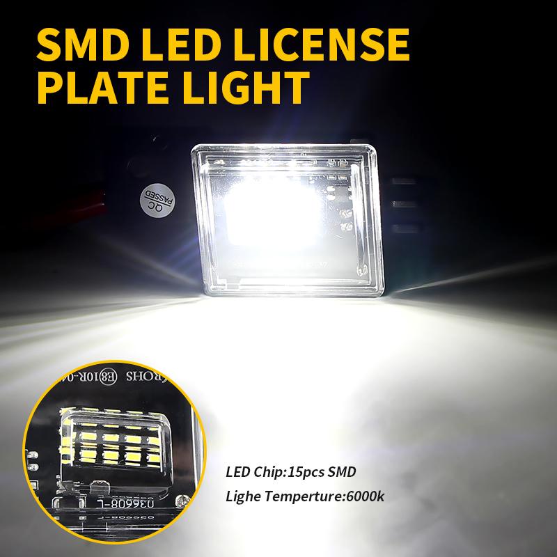 For Chevrolet Silverado GMC Sierra 1500 2500HD/500HD 3500HD 2015-2025 Led License Number Plate Light Tail Tag Lamp Car Accessory