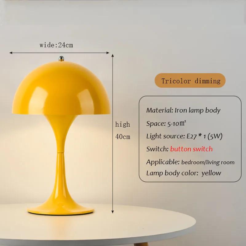 Nordic Danish Designer Table Lamp Home Bedroom Bedside Light Lantern Medieval Creative Dimming Touch Night Light Decor Desk Lamp
