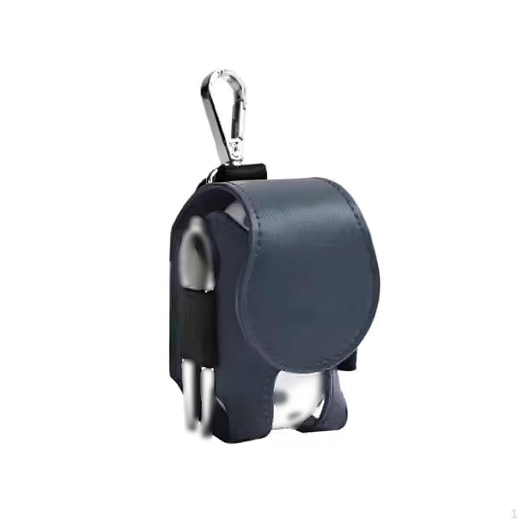 Golf Ball and Tee Holder Holds Two Balls Waist Clip Pouch Compact Size Brown