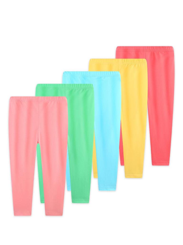 AostaBetty Girls' Autumn Leggings: European & American Style, Solid Color Fashion for Toddlers & Young Children