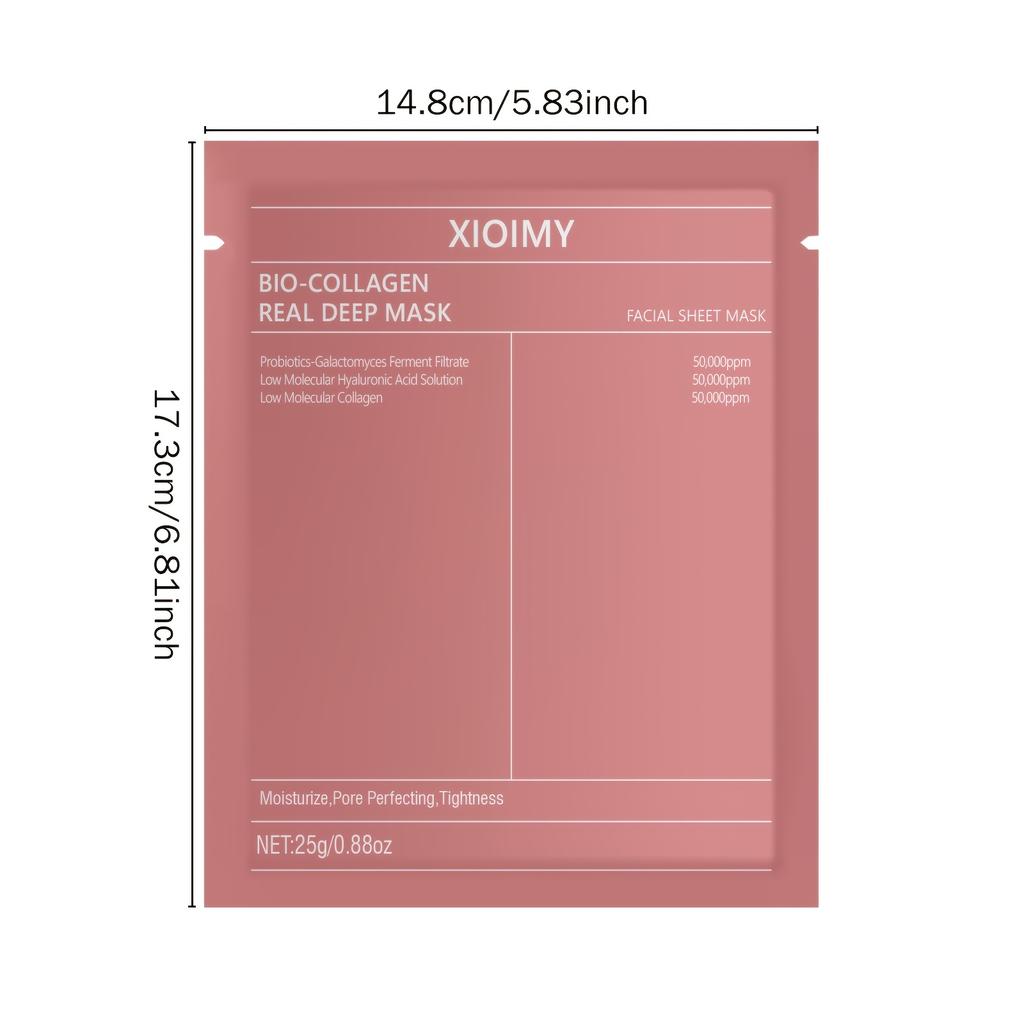 

Collagen Deep Moisture Mask — увлажняющая маска для лица с коллагеном и гиалуроновой кислотой, идеально подходит для сухой, дряблой кожи, для всех типов кожи 1 pcs