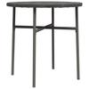 Vidaxl Stolik Herbaciany, Szary, 45 Cm, Polirattan