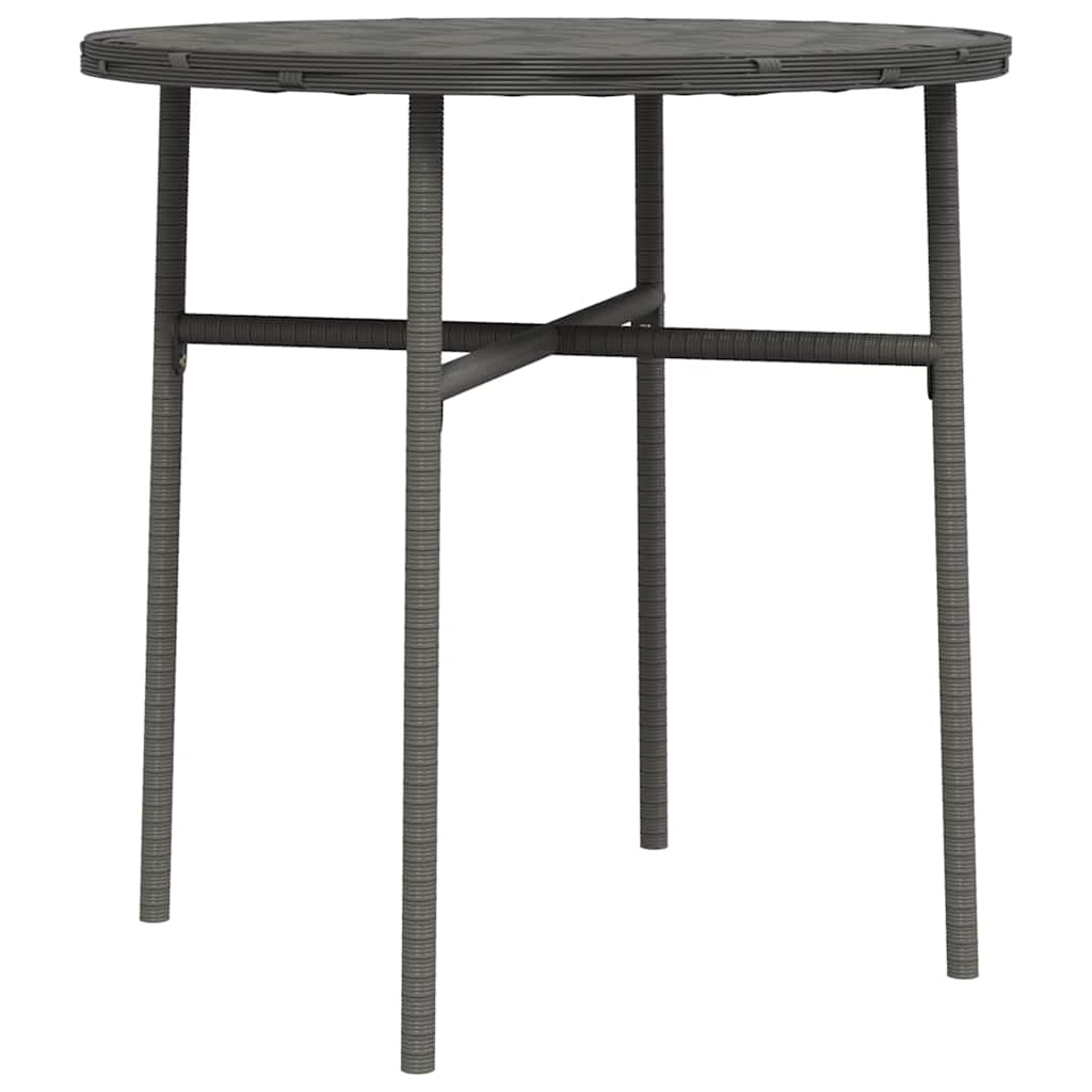 Vidaxl Stolik Herbaciany, Szary, 45 Cm, Polirattan
