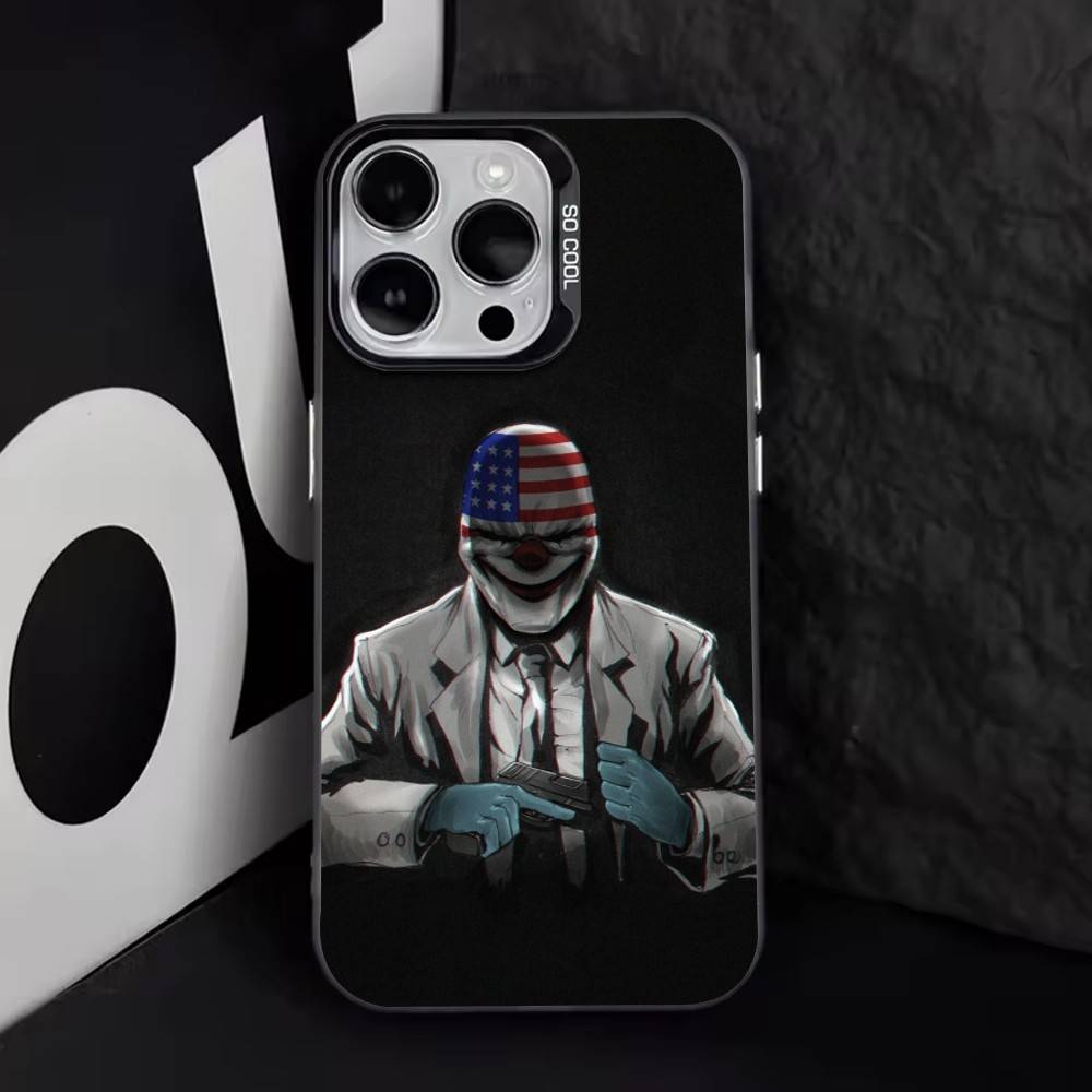 

Payday Phone Case For iPhone 17,16,15,14,13,12,11 Plus,Pro Max,XS,Colorful Silver Black Cover iPhone17PRO