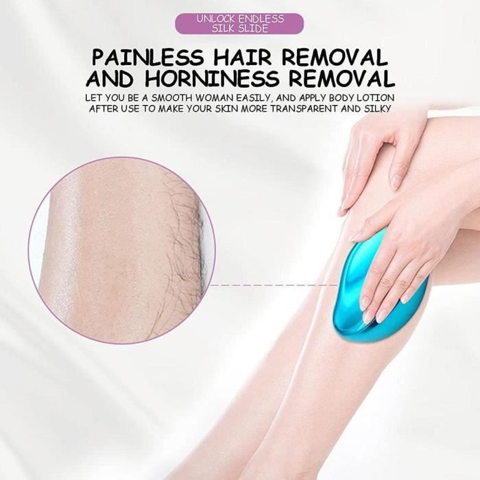 Épilateur d'épilation physique indolore pour femme, Bleame Crystal Hair Eraser, gomme à cheveux en cristal,Outil Dépilation Portable