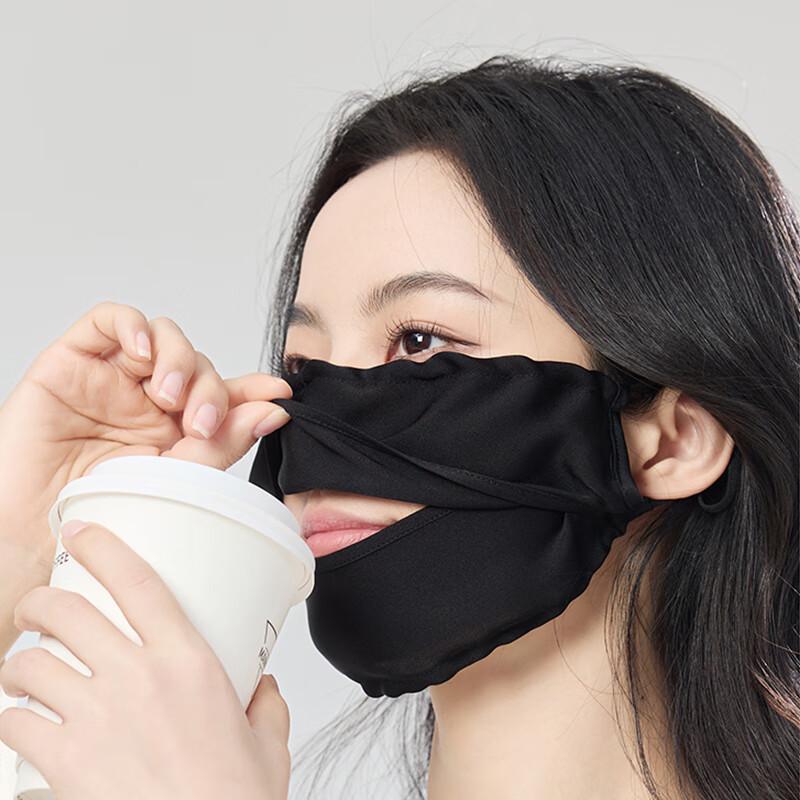 JIUMU Women's Silk Sun Protection Face Mask