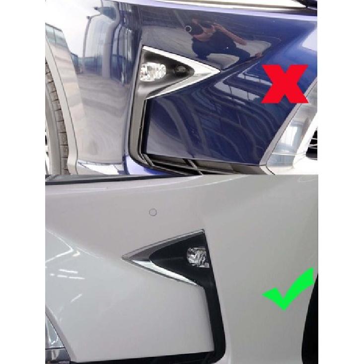 Chrome Front Fog Light Cover Trim For 2016- Lexus RX350 RX450h Low end