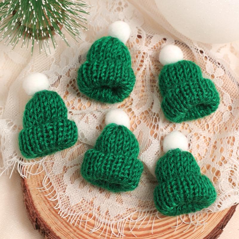 Mini Santa Hat Christmas Ornaments – 10/20PCS Xmas Tree Hanging Pendants, Holiday Home Decor