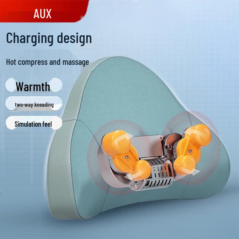 AUX Multifunctional Neck and Waist Massager Pillow