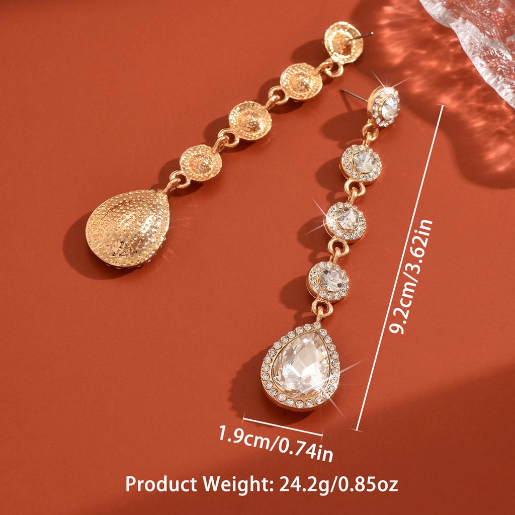 1 Paar einfache und süße tropfenförmige Ohrringe, geeignet für vielseitiges Reisen, als Schmuck für Bräute, Hochzeiten und Bankette